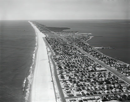 NJ Aerial Imagery 1980s Art Print | RedKalion