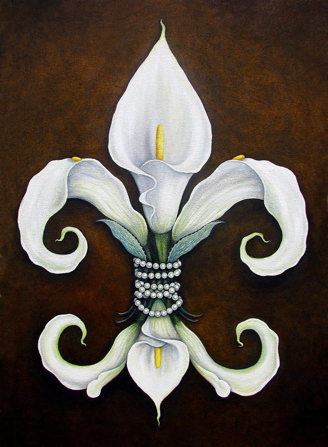 New Orleans Flower: The White Calla Lily Fine Art Print | RedKalion