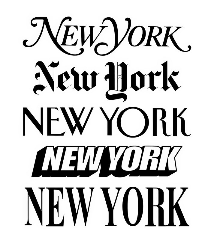 New York Font Art Print | Premium Fine Art Print | RedKalion