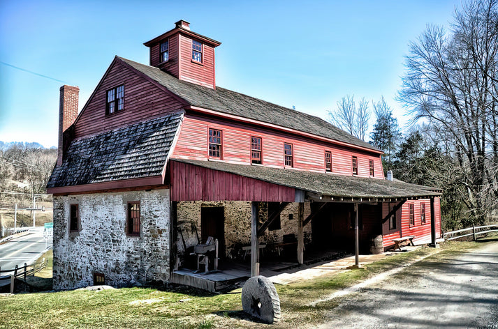 Newlin Grist Mill Art Print | Premium Fine Art Print | RedKalion