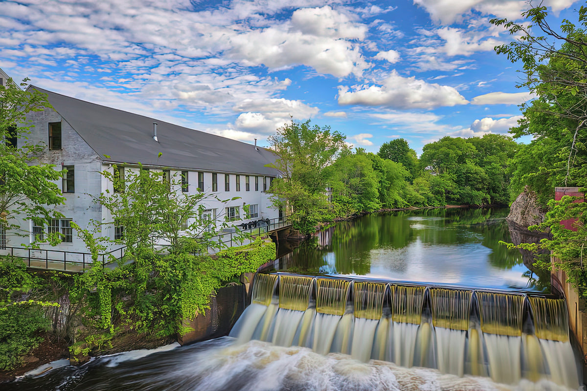 Newton Upper Falls Art Print | Museum-Quality Fine Art Print | RedKalion