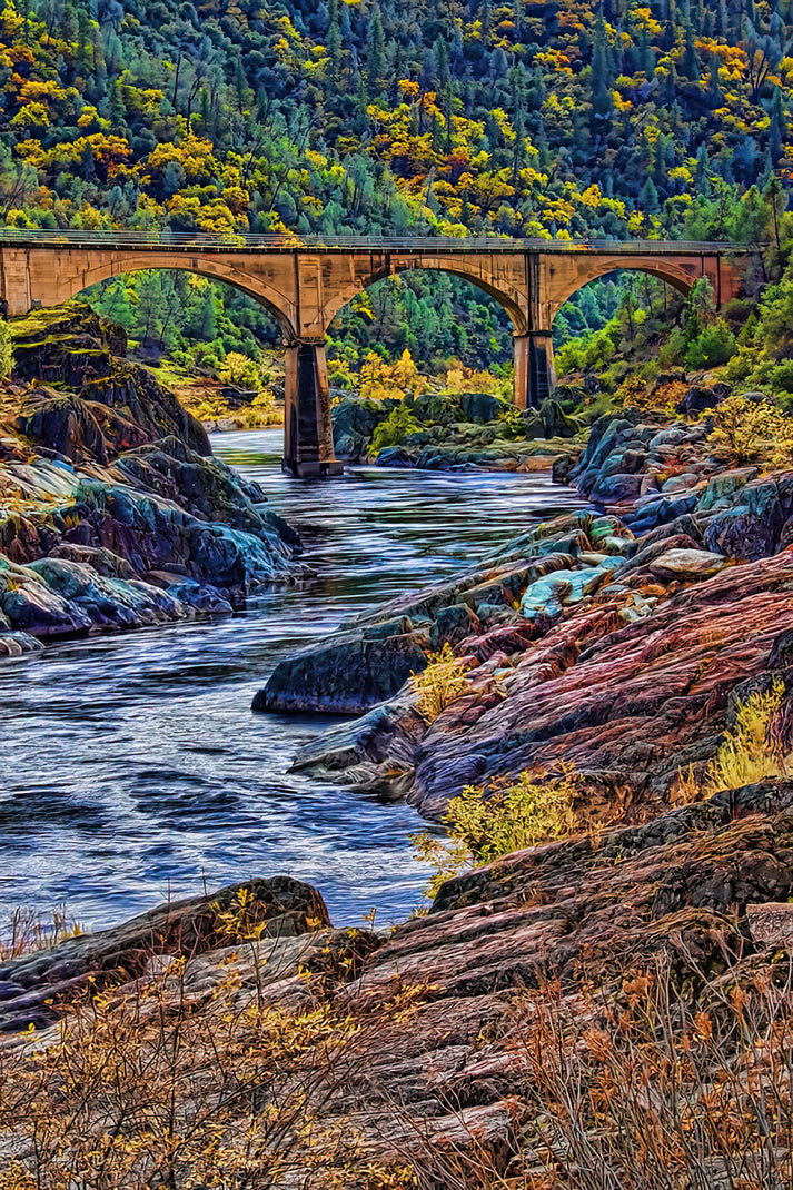No Hands Bridge Auburn CA Fine Art Print | RedKalion
