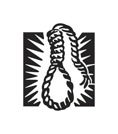 Noose Drawing Art Print | Museum-Quality Fine Art Print | RedKalion