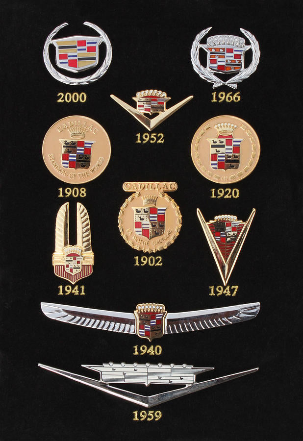 Old Cadillac Logo Art Print: Historical Crests & Emblems | RedKalion