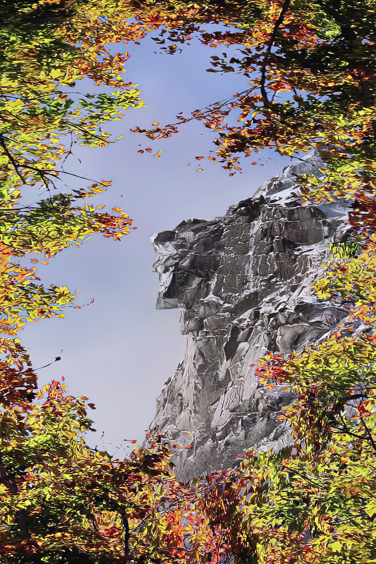 Old Man on the Mountain Art Print | Museum-Quality Fine Art Print | RedKalion