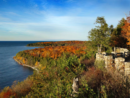 Peninsula Lookout Art Print | Fine Art Print of Peninsula State Park in Fall | RedKalion