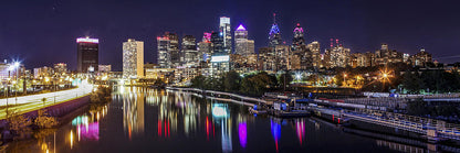 Philadelphia Skyline at Night Art Print | RedKalion