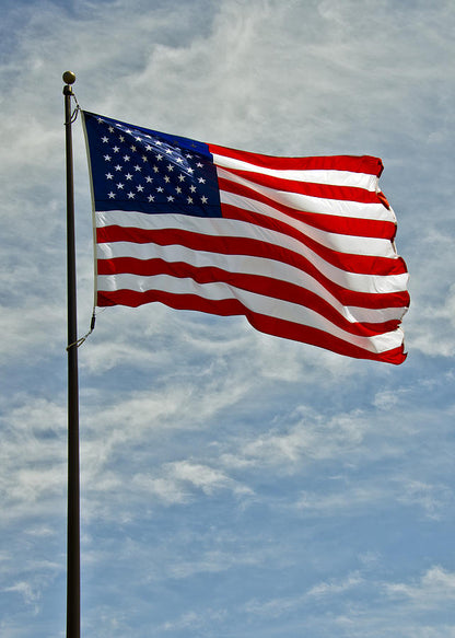 Photo of American Flag Waving in the Wind | Fine Art Print | RedKalion