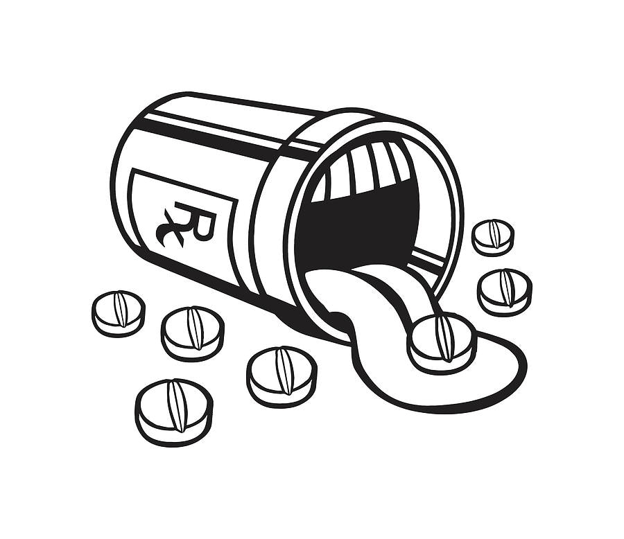 Pill Drawing Art Print | Museum-Quality Fine Art Print | RedKalion