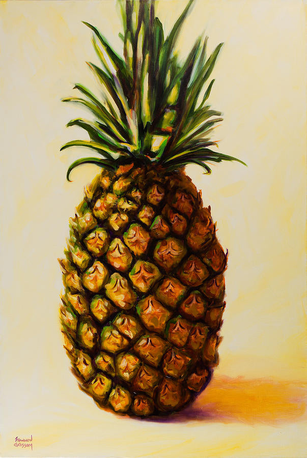 Pineapple Painting Art Print | RedKalion