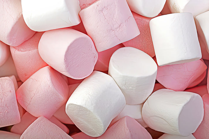Pink and White Marshmallows Art Print | RedKalion