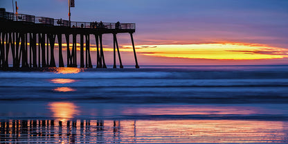 Pismo Beach Sunset Art Print | California Panorama Fine Art Print | RedKalion