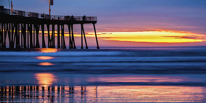 Pismo Beach Sunset Art Print | California Panorama Fine Art Print | RedKalion