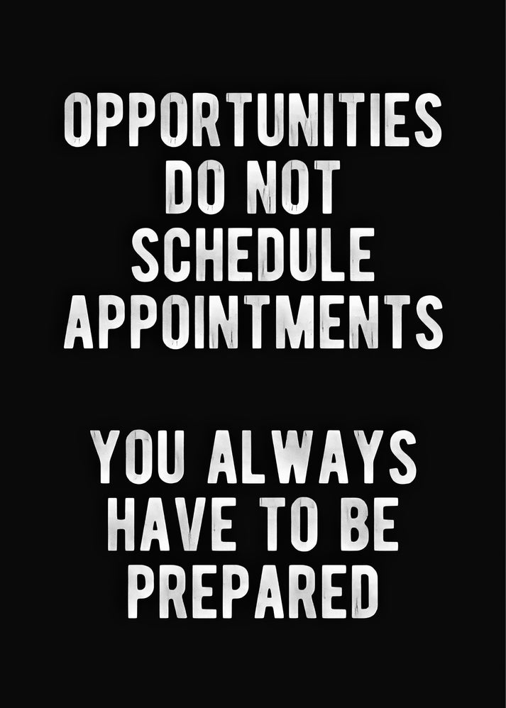 Prepare Quote Art Print: Always Be Prepared | RedKalion