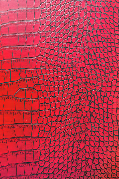 Red Alligator Art Print | Premium Fine Art Print | RedKalion