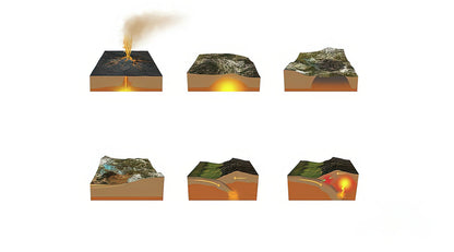 Rock Cycle Poster | Premium Educational Art Print | RedKalion
