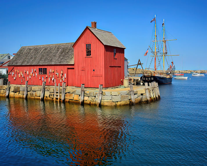 Rockport Motif 1 Art Print | Iconic Lobster Shack Maritime Painting | RedKalion