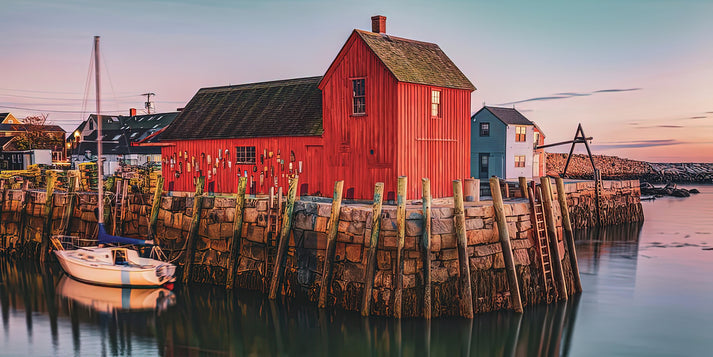 Rockport Motif 1 Panorama Art Print | RedKalion