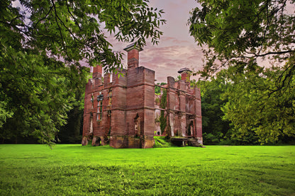 Rosewell Plantation Ruins Art Print | Historic Gloucester VA | RedKalion