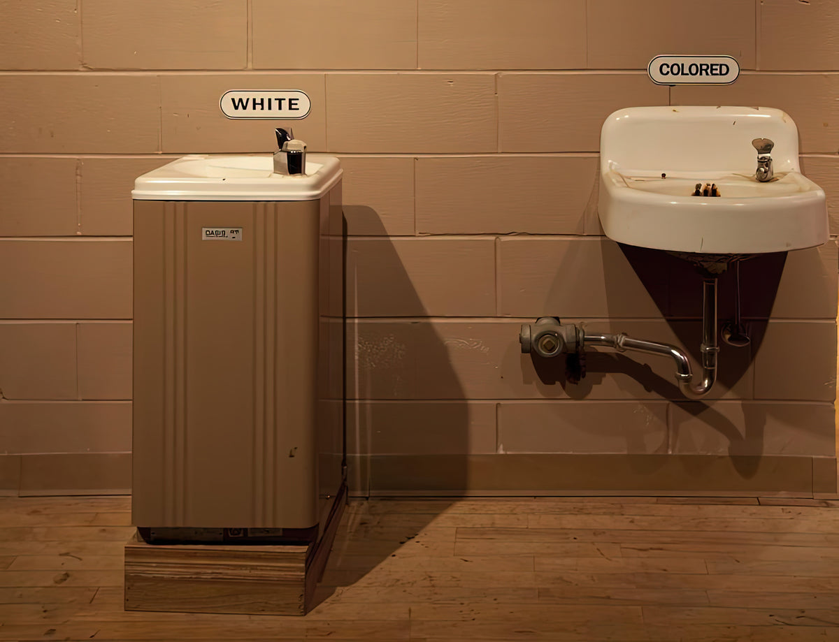 Segregated Water Fountains Art Print | Museum-Quality Fine Art Print | RedKalion