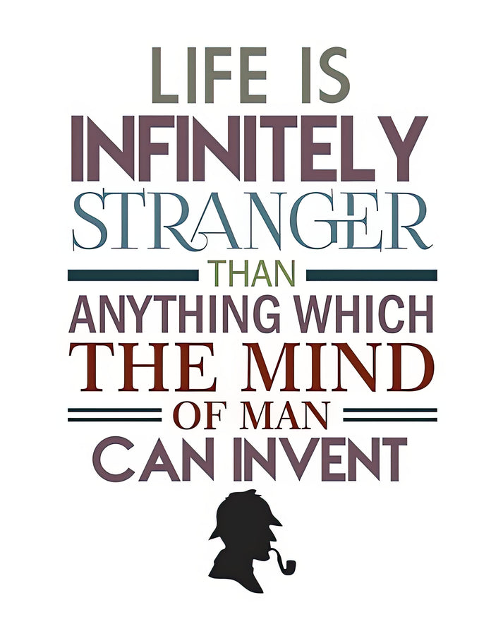 Sherlock Holmes Captions Art Print | Literary Fine Art Print | RedKalion