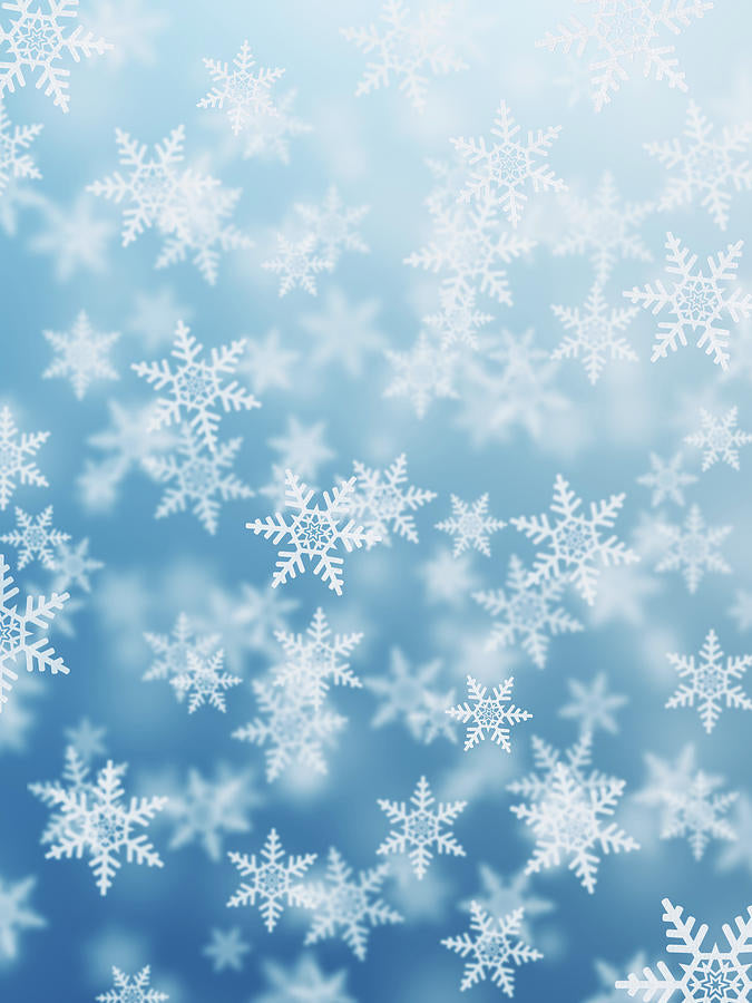 Snowflakes Background Art Print | Museum-Quality Fine Art Print | RedKalion