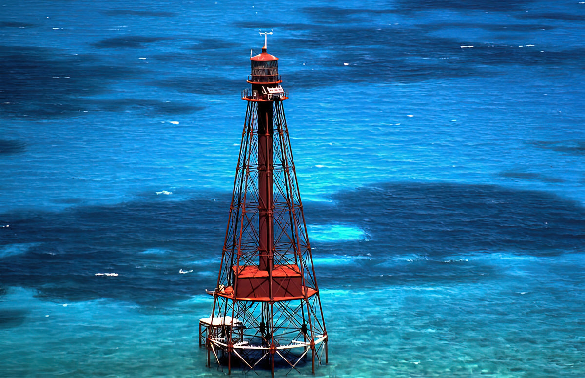 Sombrero Lighthouse Art Print | Premium Fine Art Print | RedKalion