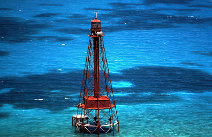 Sombrero Lighthouse Art Print | Premium Fine Art Print | RedKalion