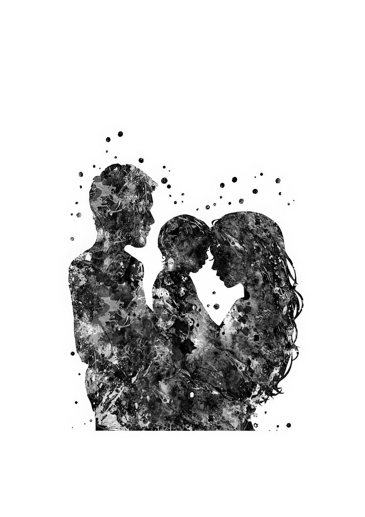 Son Mother Father Art Print | Premium Fine Art Reproduction | RedKalion