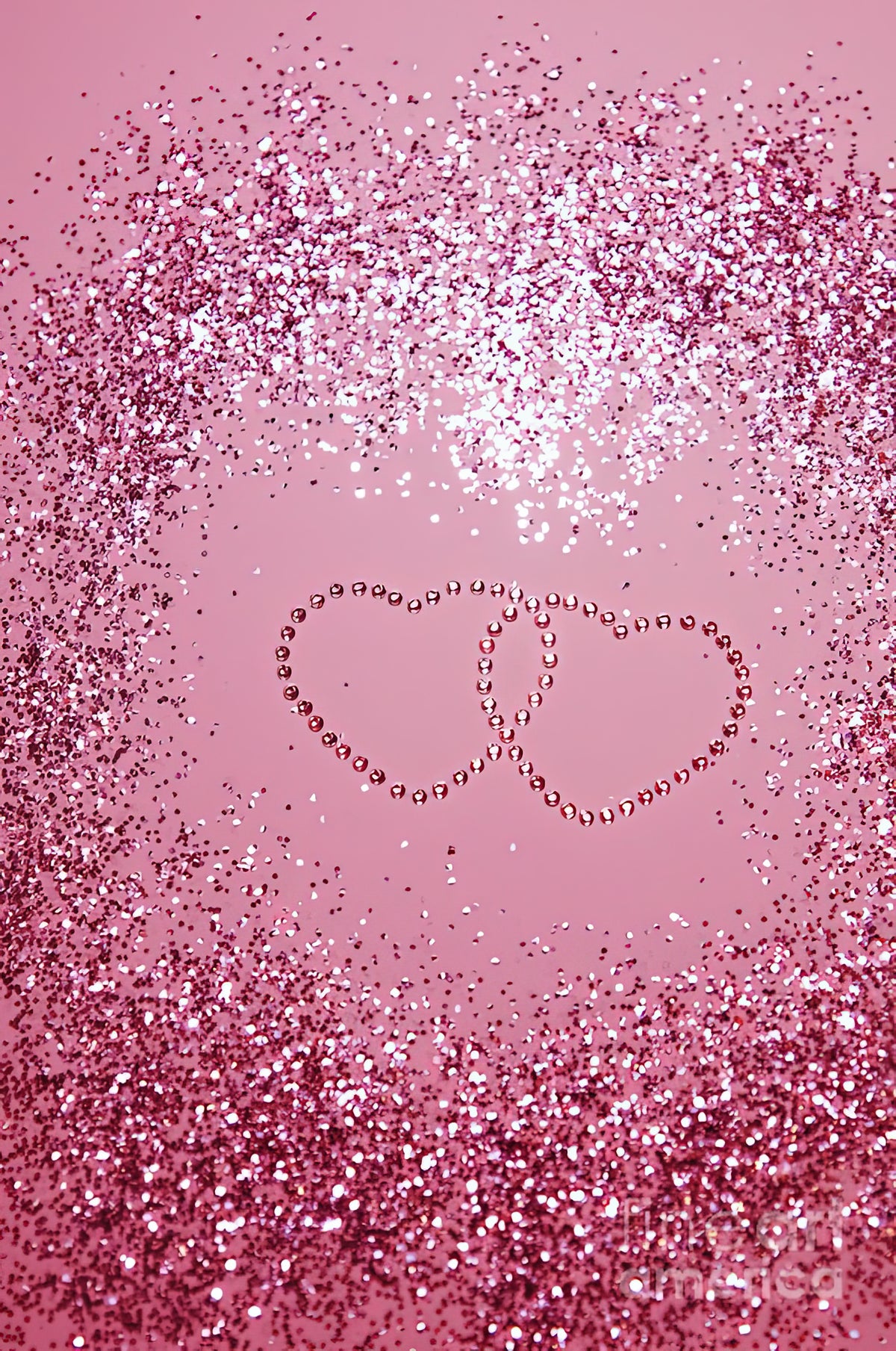 Sparkling Hearts Art Print | Premium Fine Art Print | RedKalion