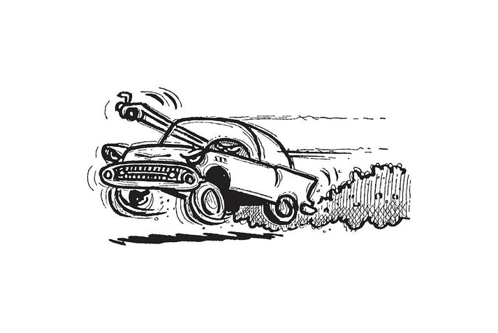 Speeding Drawing Art Print | RedKalion