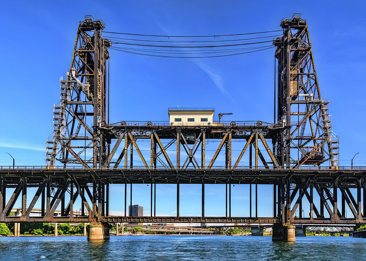 Steel Bridge Portland Oregon Art Print | RedKalion