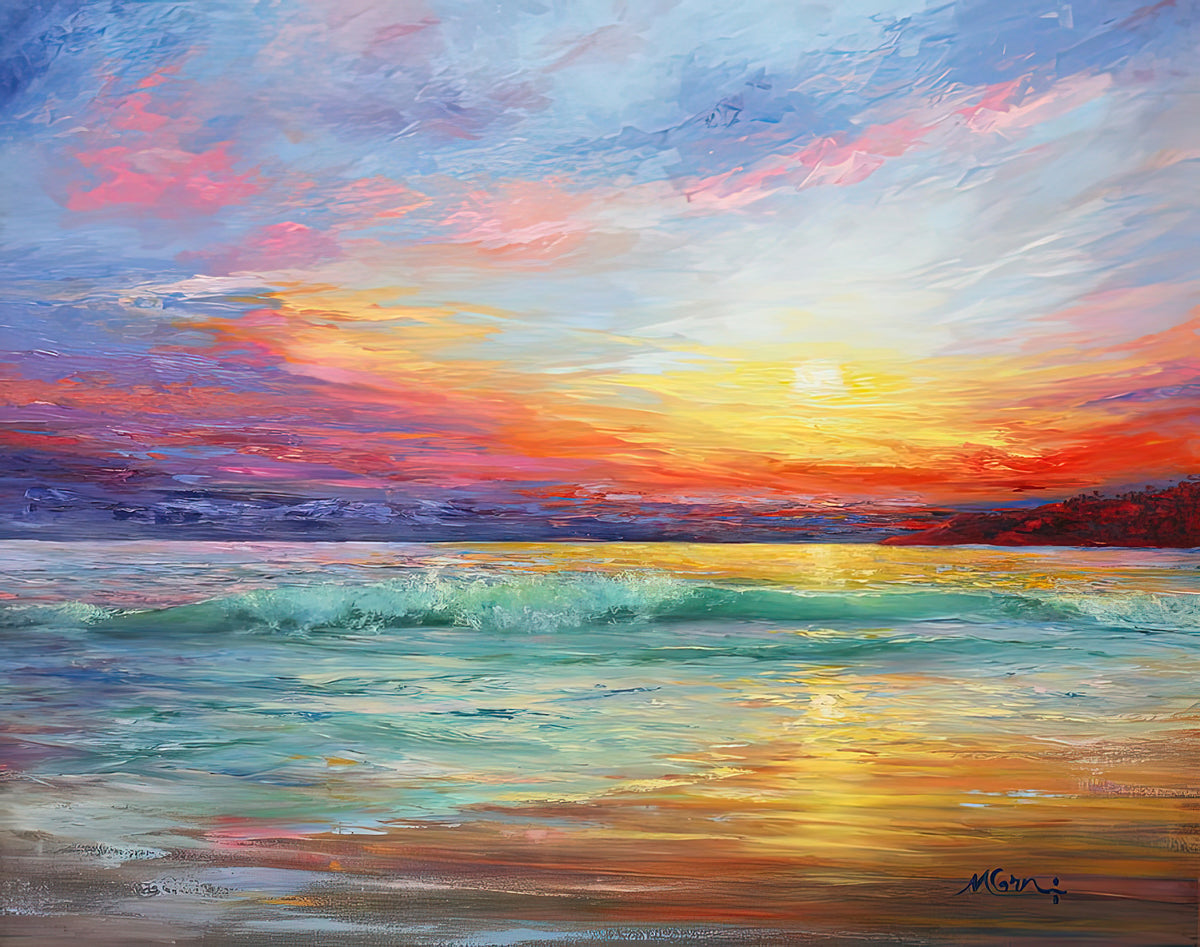 Sunrise Art Print | The Smile of the Sunrise Fine Art Print | RedKalion