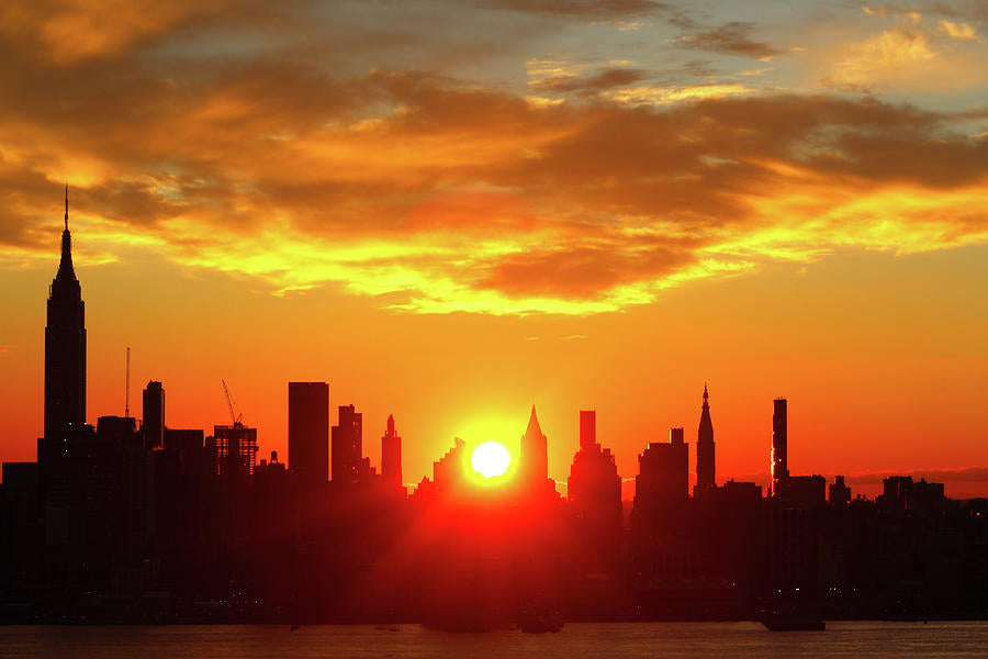 Sunrise over New York City Art Print | RedKalion