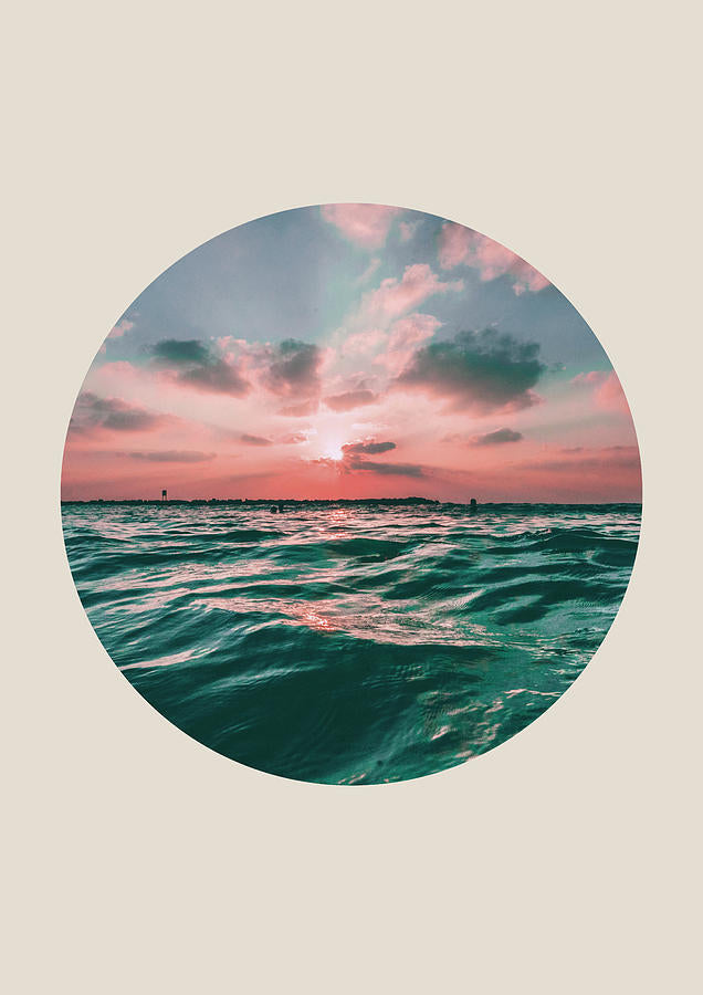 Sunset Circle Art Print | Museum-Quality Fine Art Print | RedKalion