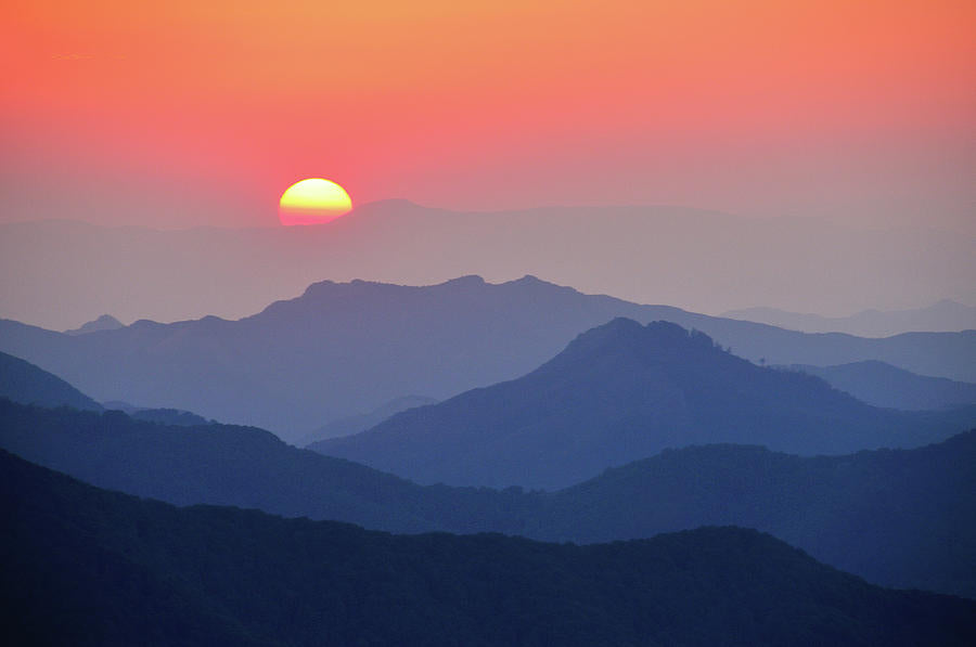 Sunset Over Mountains Art Print | Museum-Quality Fine Art Print | RedKalion