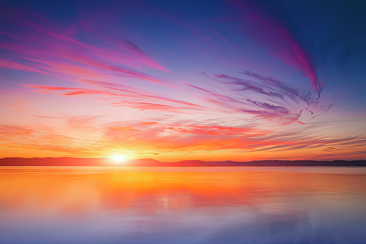 Sunset on the Water Art Print | Museum-Quality Fine Art Print | RedKalion