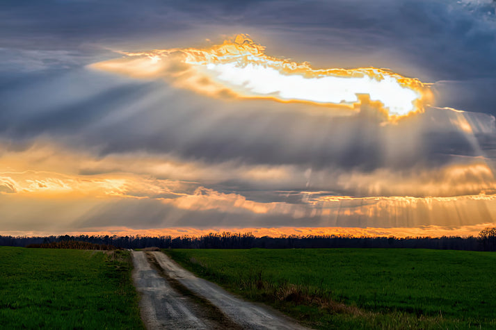 Sunshine and Clouds Art Print | RedKalion