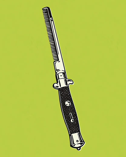 Switchblade Drawing Art Print | RedKalion