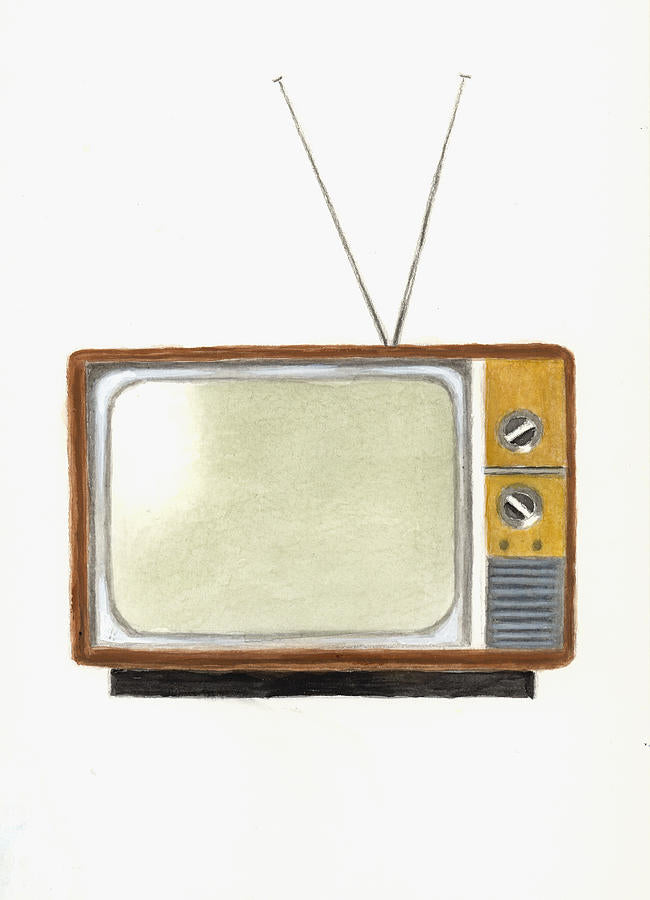 Television Art Print: Painting of a TV | RedKalion