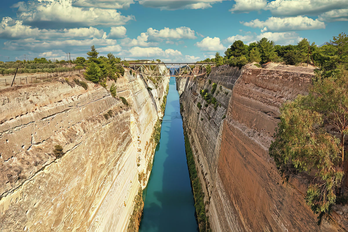 The Isthmus of Corinth Art Print | Premium Fine Art Print | RedKalion