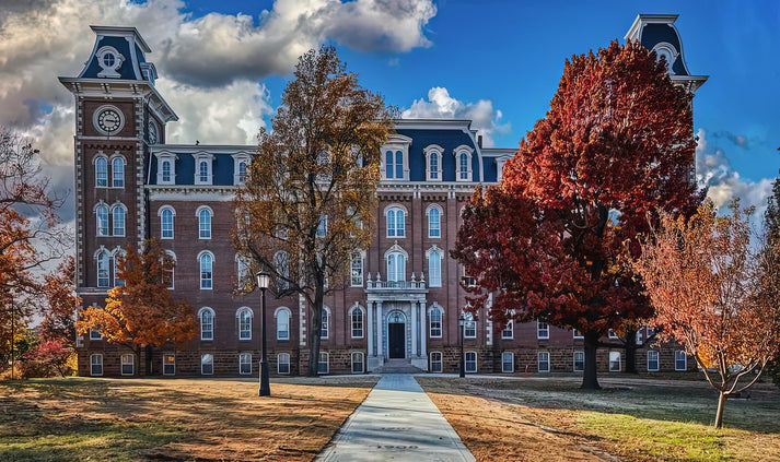 The Old Main - University of Arkansas #1 Art Print | RedKalion