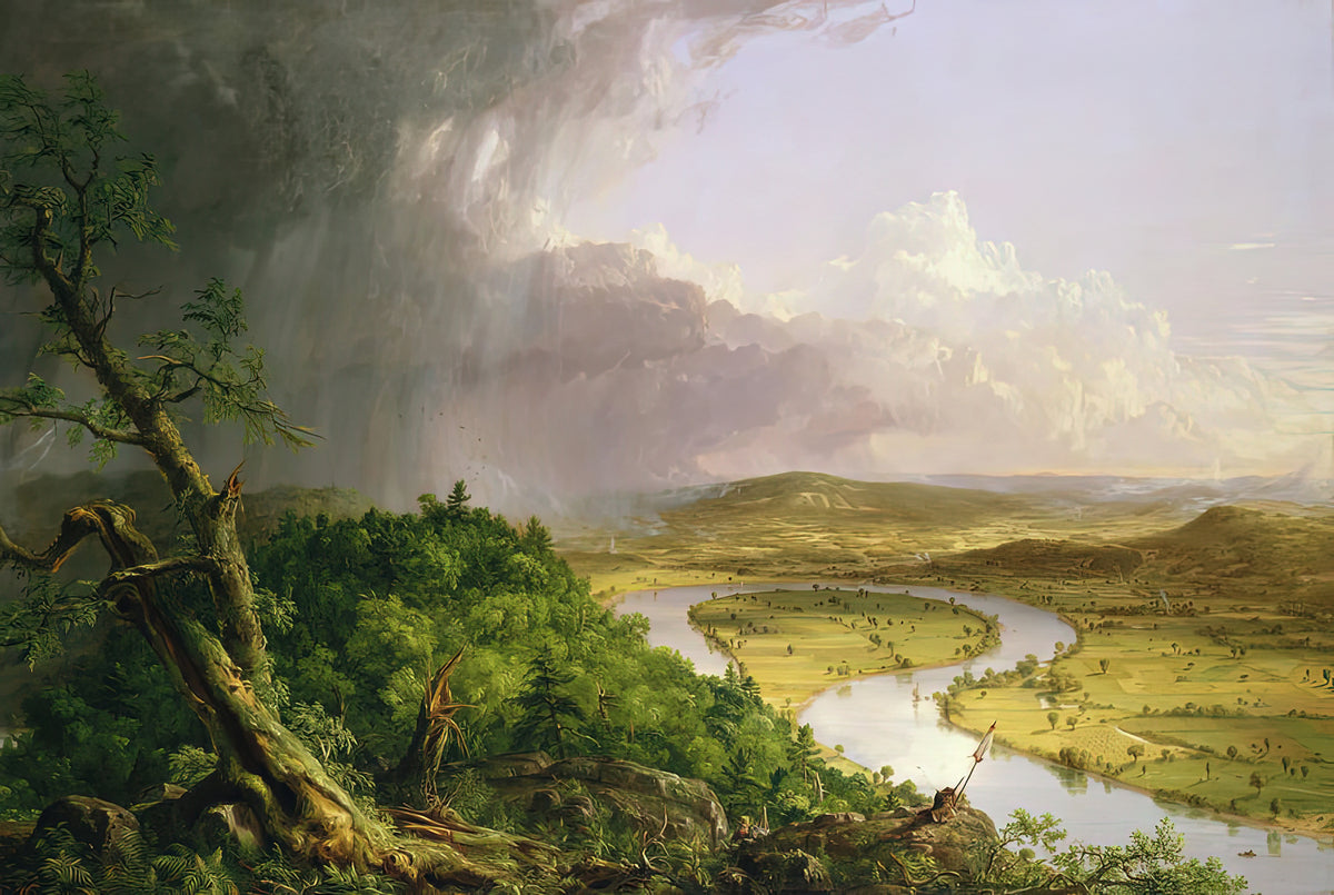 Thomas Cole View from Mount Holyoke Art Print | The Oxbow Painting | RedKalion