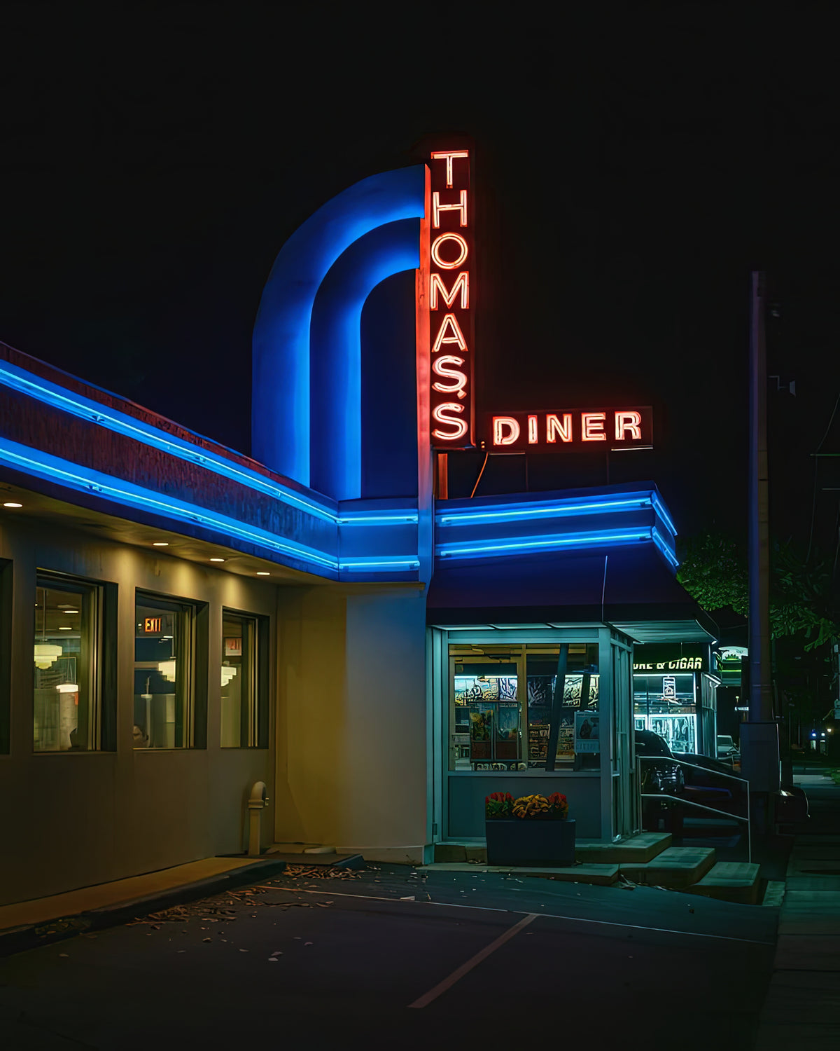 Thomas's Ham & Eggery Diner Carle Place NY Art Print | RedKalion