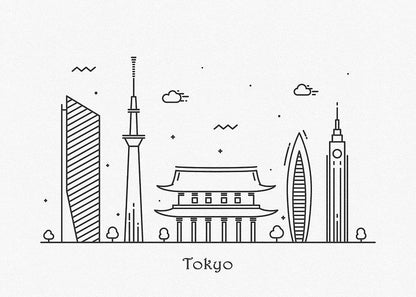 Tokyo Drawing Art Print | Museum-Quality Fine Art Print | RedKalion