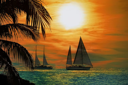 Two Ships Passing in the Night Art Print | RedKalion