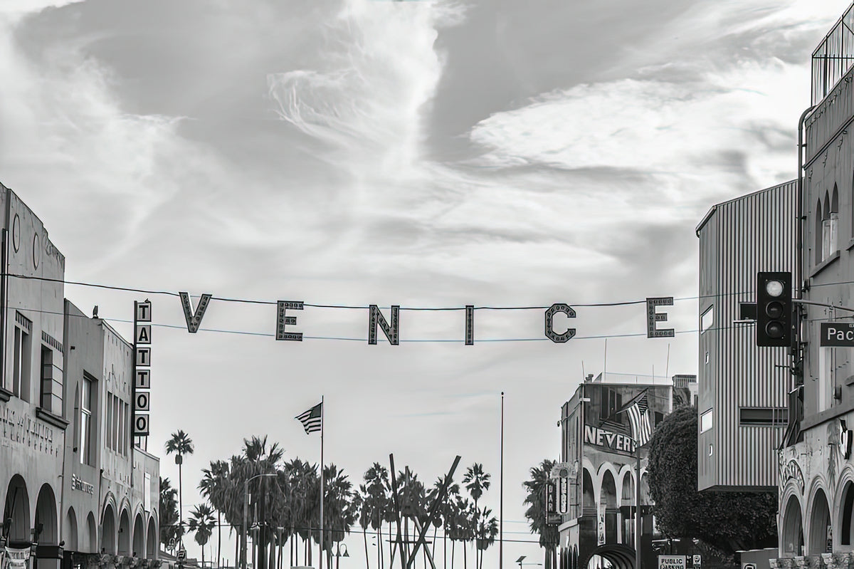 Venice Beach Sign Art Print | Premium Fine Art Reproduction | RedKalion