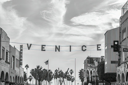Venice Beach Sign Art Print | Premium Fine Art Reproduction | RedKalion