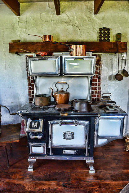 Vintage Stove Art Print | Kitchen Nostalgia Fine Art Print | RedKalion