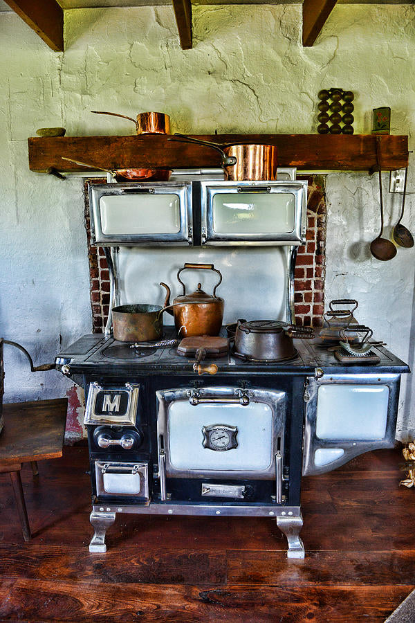 Vintage Stove Art Print | Kitchen Nostalgia Fine Art Print | RedKalion